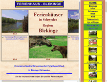 Tablet Screenshot of ferienhaus-blekinge.com